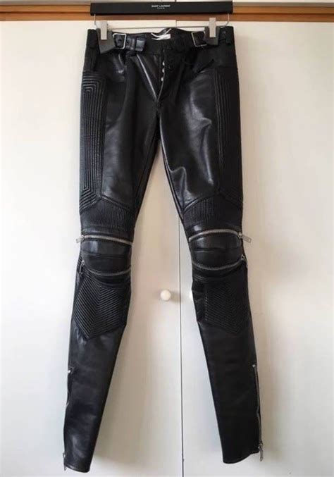 ysl leather pants men|ysl jeans for women.